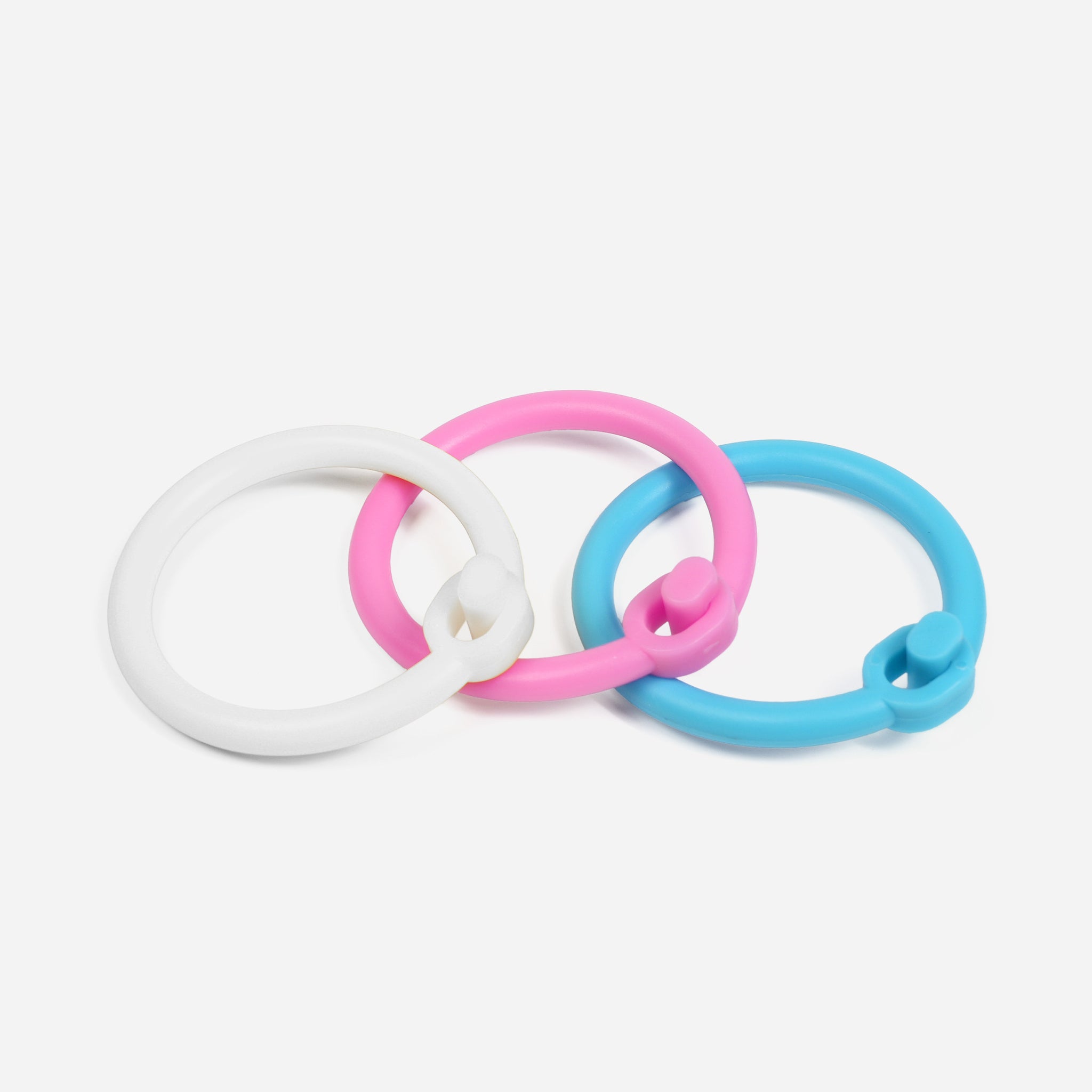 Zello Set of 3 Colourful Clips