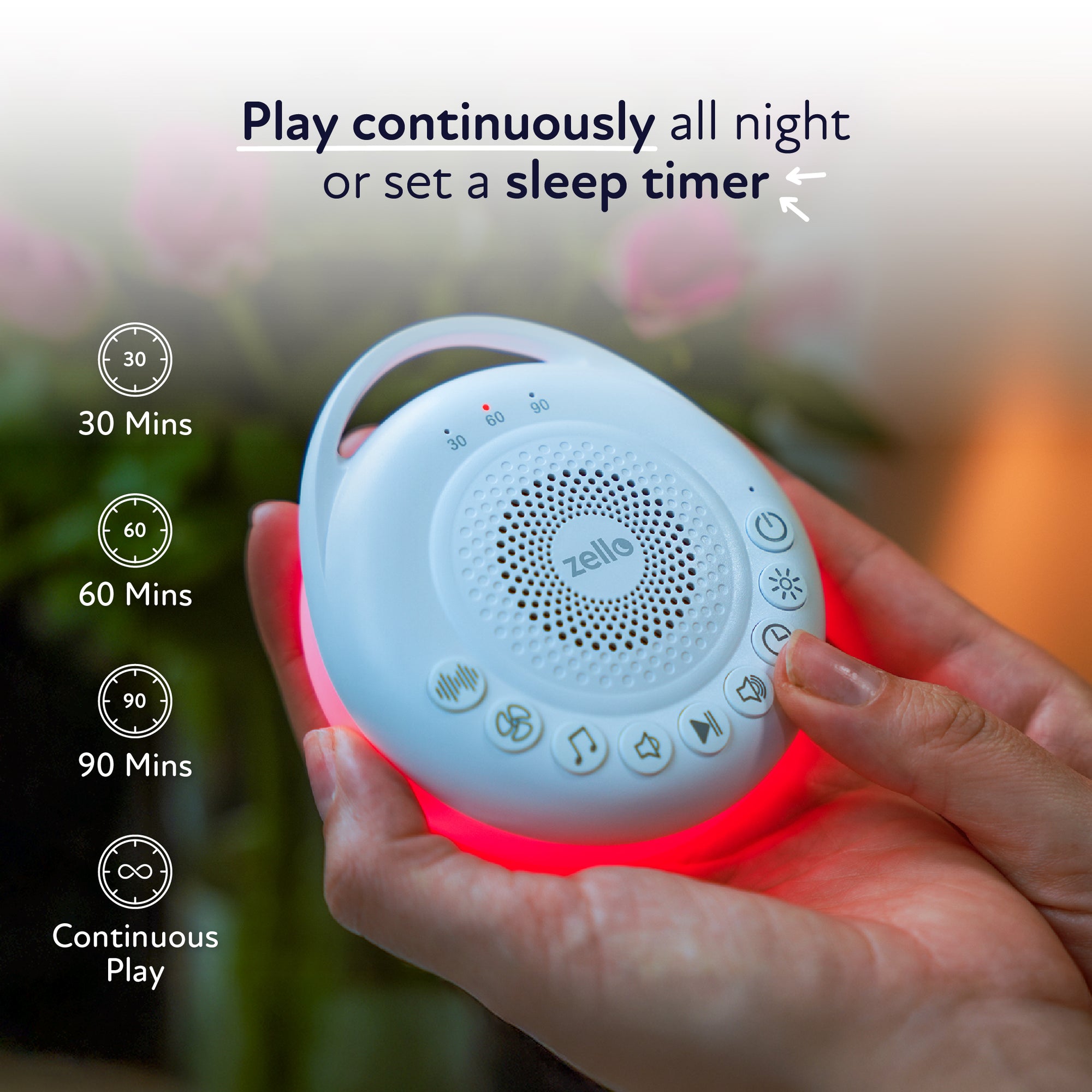 Zello Portable Pro White Noise Machine