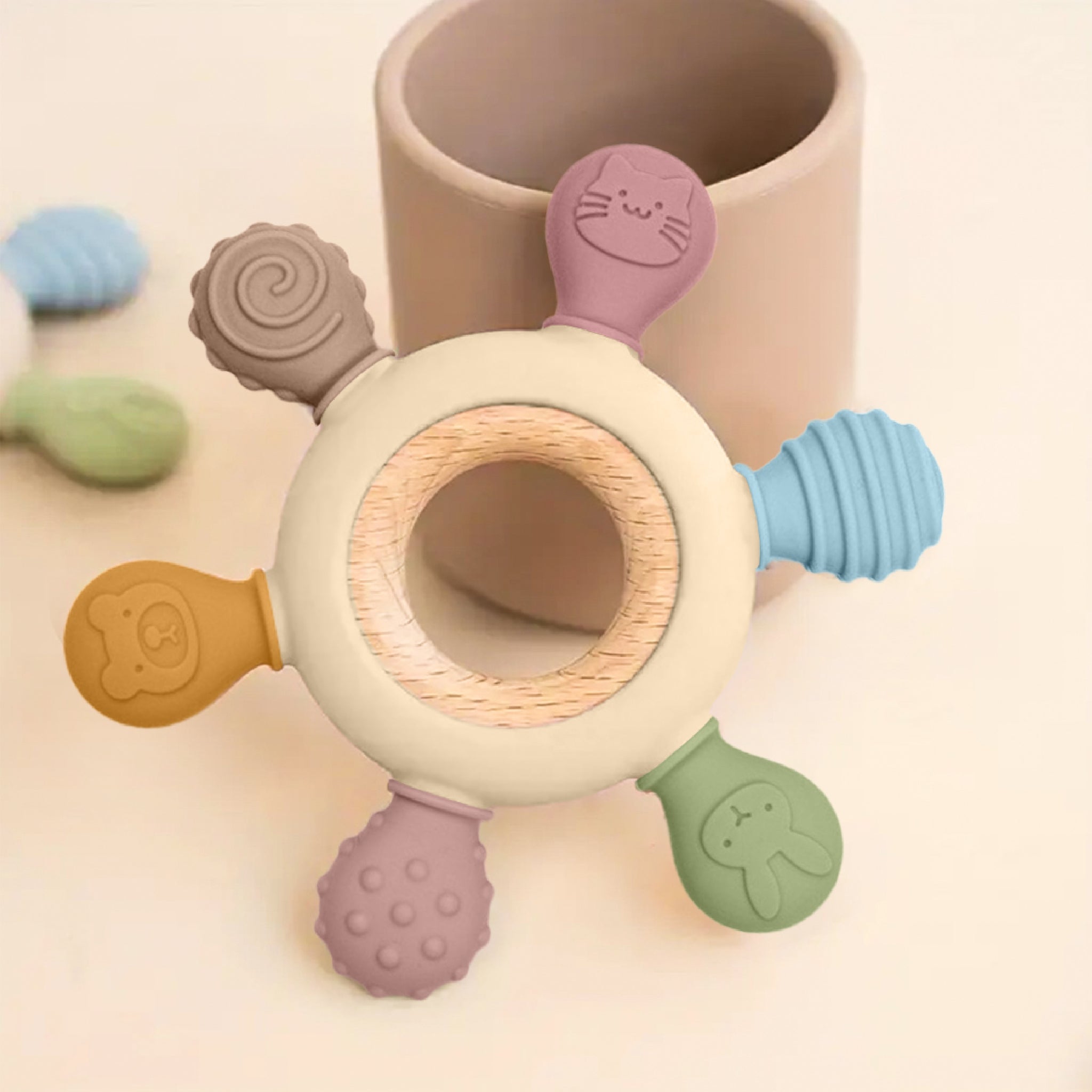 Zello Wooden Teething Ring