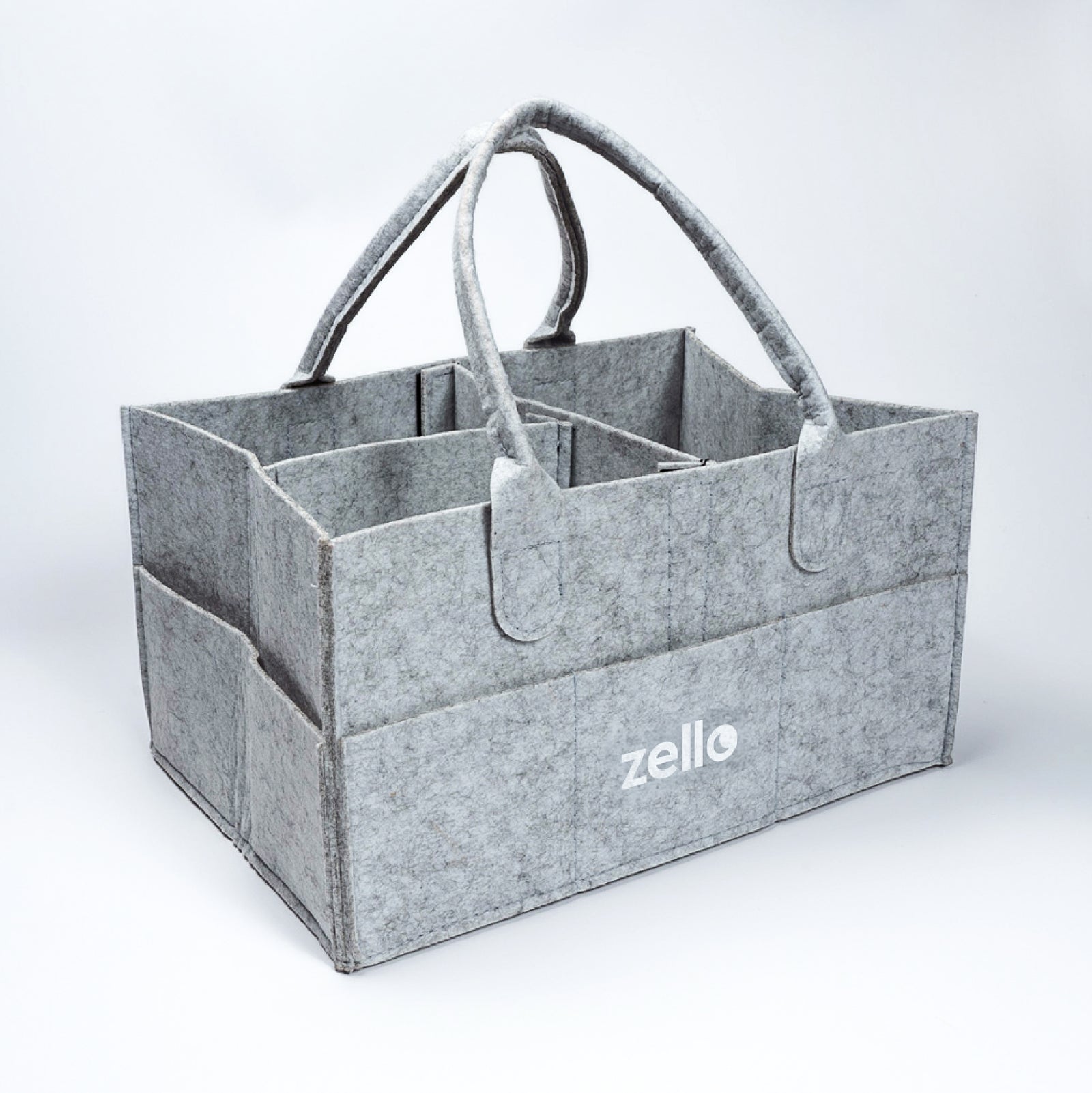 Zello Grey Felt Nappy Caddy