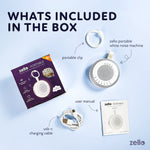 Zello Portable White Noise Machine What's Included in Box