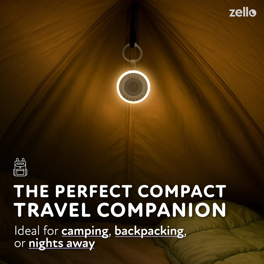 Zello Portable White Noise Machine for Camping, Backpacking or Travel