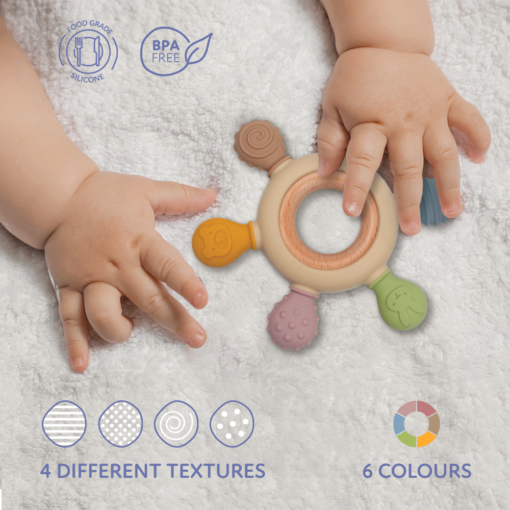 Zello Wooden Teething Ring 